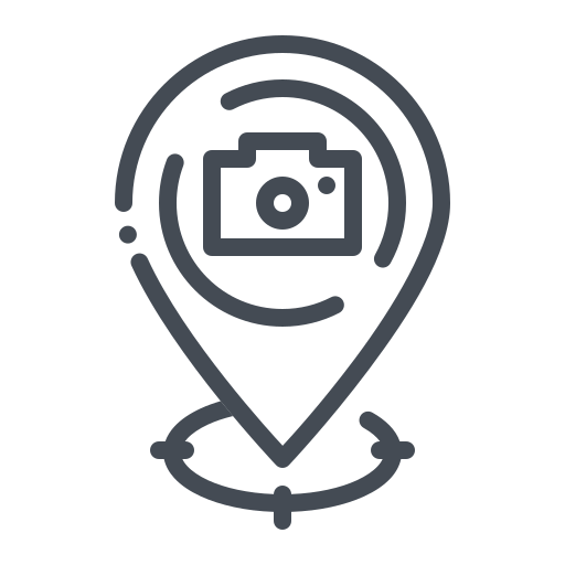 Gps Location Photo Camera Picture Destination Marker Navigation Map Pointer Icon Free Nobackground Png Icon Download (gray, black, indigo)