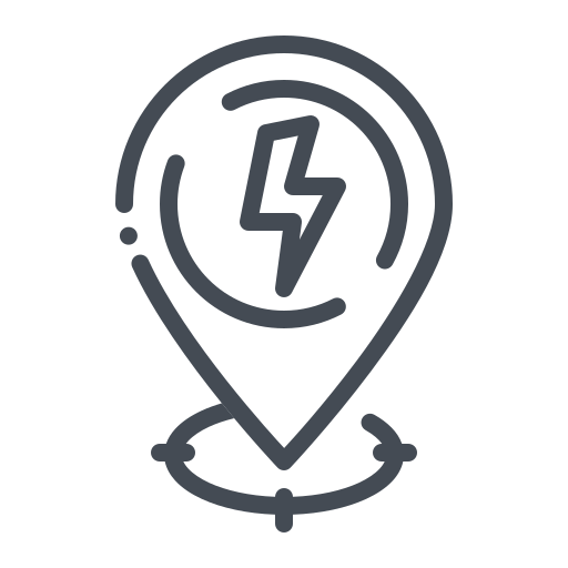 Gps Location Power Electric Energy Destination Marker Navigation Map Pointer Icon Free Transparent Png Icon Download (gray, black, indigo)