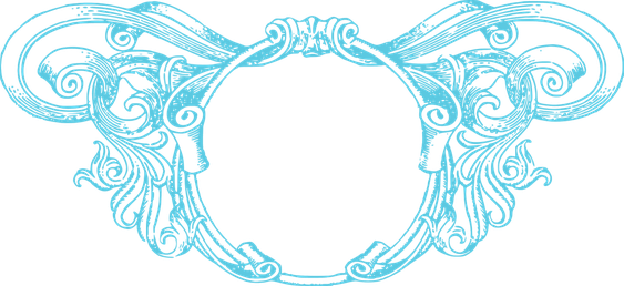 Aqua Border Frame Png Photo (greenish blue, black, silver)