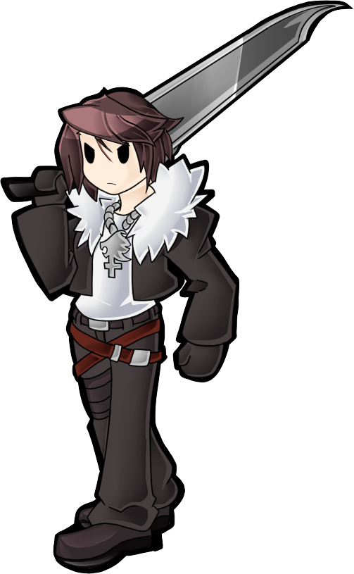 Squall Leonhart Png Free Download (indigo, black)