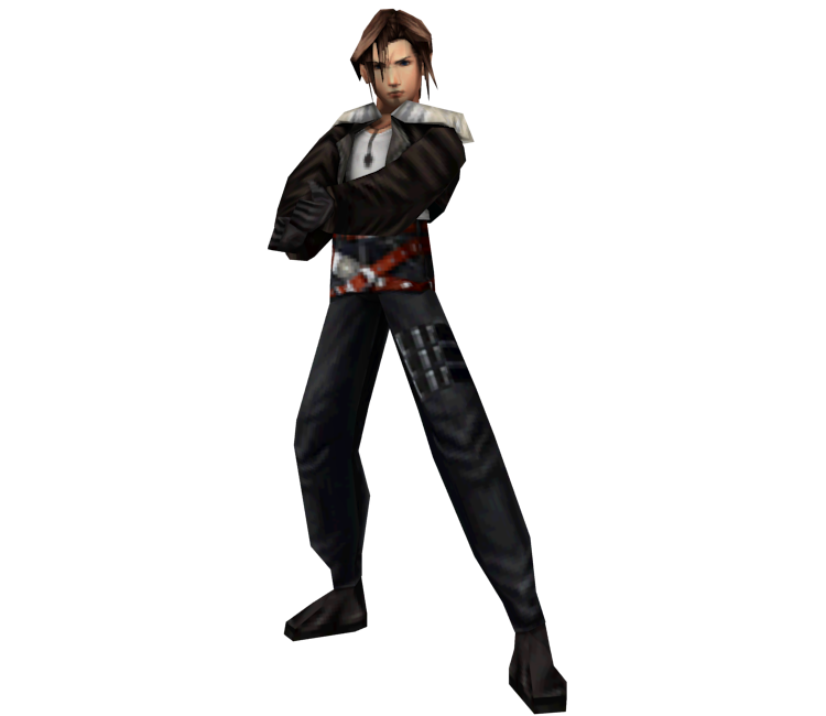 Squall Leonhart Png Transparent Image (black)