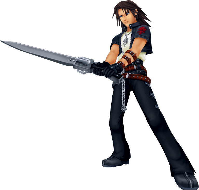 Squall Leonhart Png Transparent Picture (white, black)