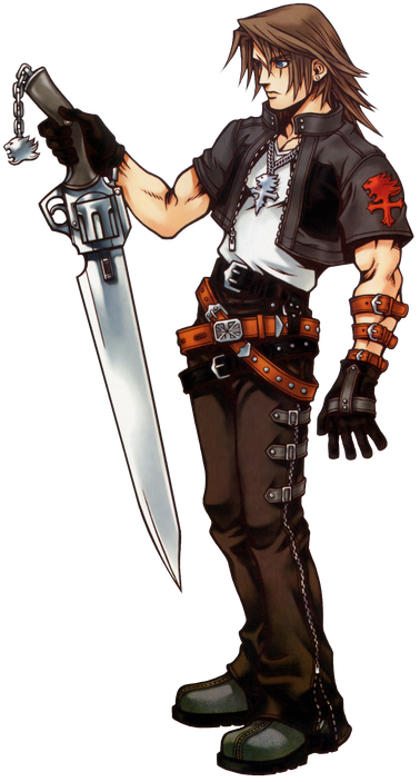 Squall Leonhart Transparent Png (black)