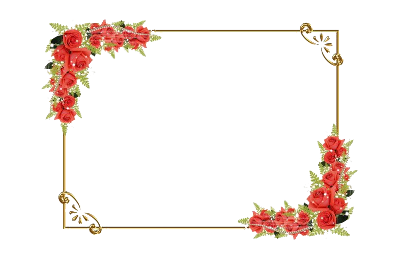 Square Flower Frame Png Clipart (beige, pink, white, silver)