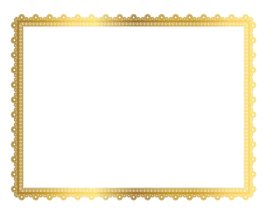 Square Golden Frame Border Png Clipart (white, silver, beige)