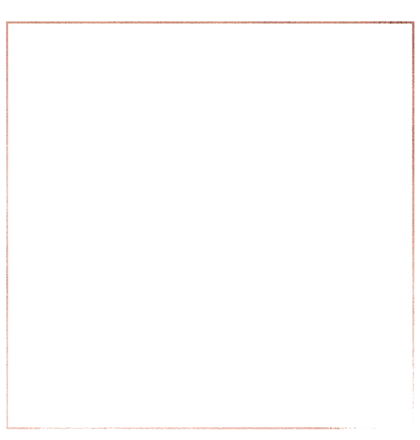 Square Golden Frame Border Png File (white)