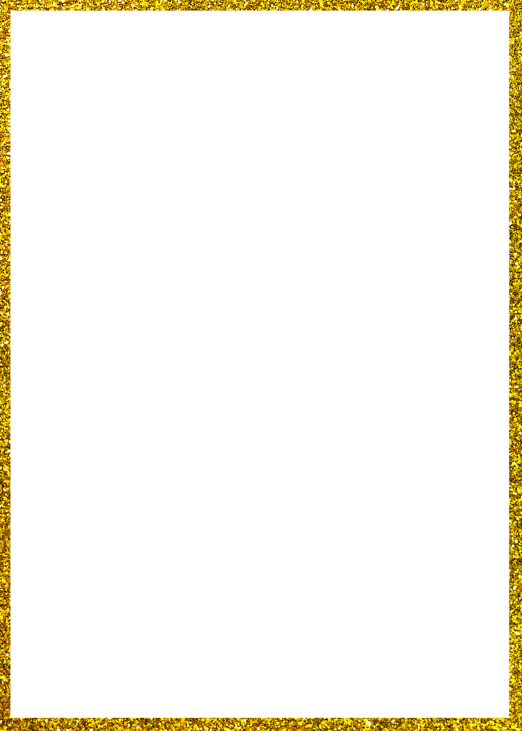 Square Golden Frame Border Png Pic (black)