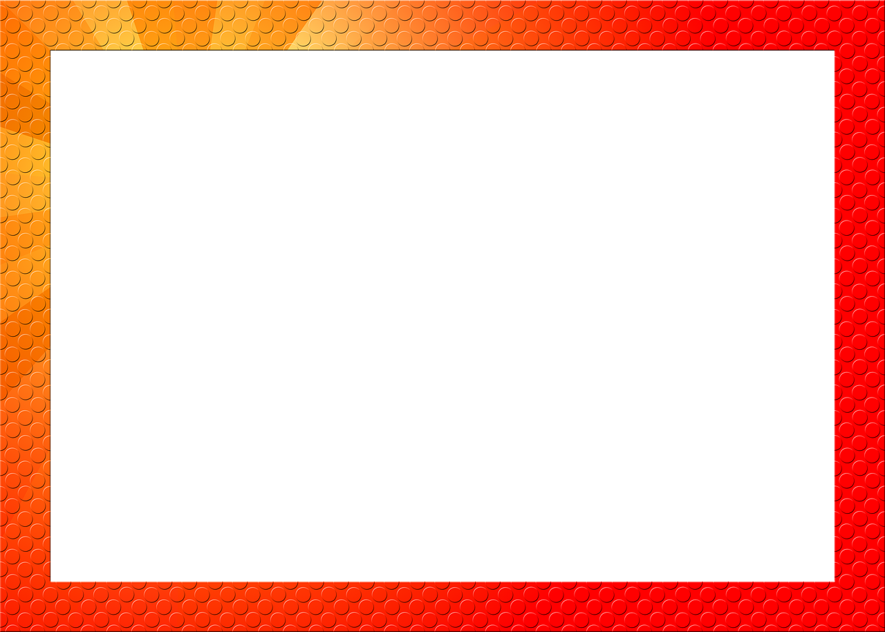 Square Orange Frame Png Free Download (black, red)