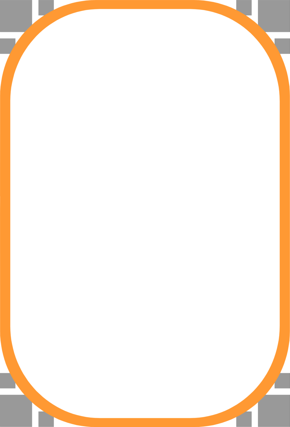 Square Orange Frame Png Image (olive, black, orange, gray)