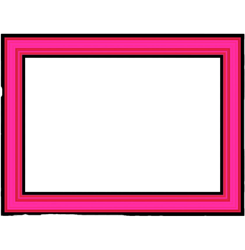 Square Pink Frame Download Png Image (white, silver, salmon, chocolate, black)