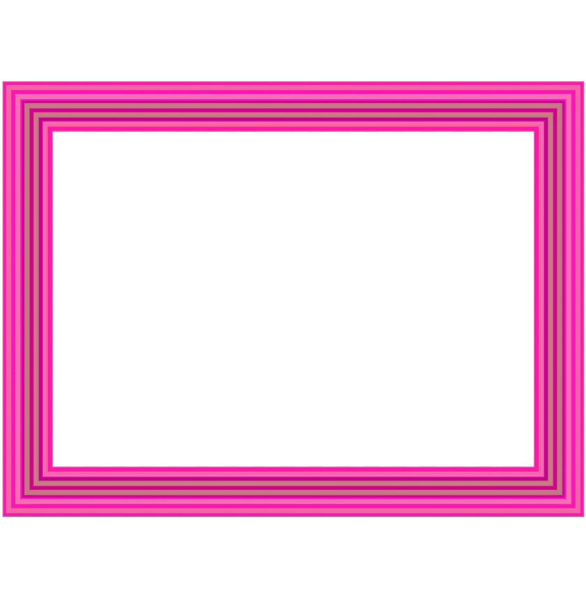 Square Pink Frame Png Photo (white, pink, salmon, violet)