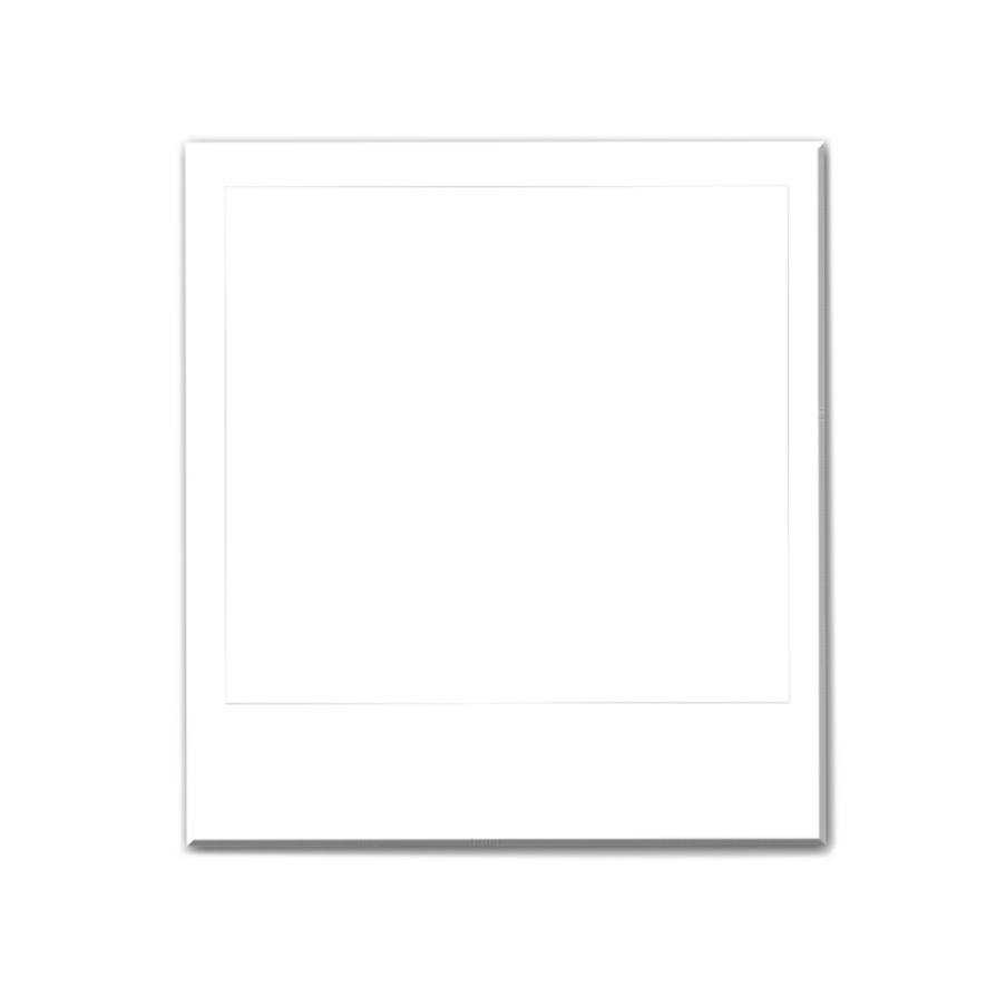 Square Polaroid Frame Png Picture (gray, white, black, lavender, silver)