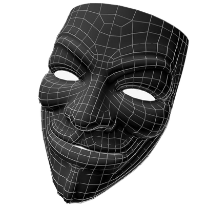 Squid Game Black Mask Download Png Image (indigo, black)