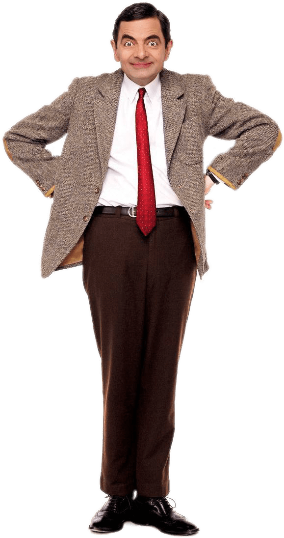 Mr Bean Png Clipart (white, black)