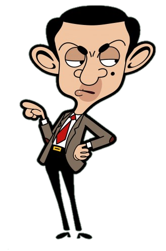 Mr Bean Png Isolated Image (pink, black)