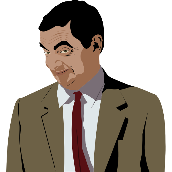 Mr Bean Png Isolated Photo (maroon, gray, lavender, black)