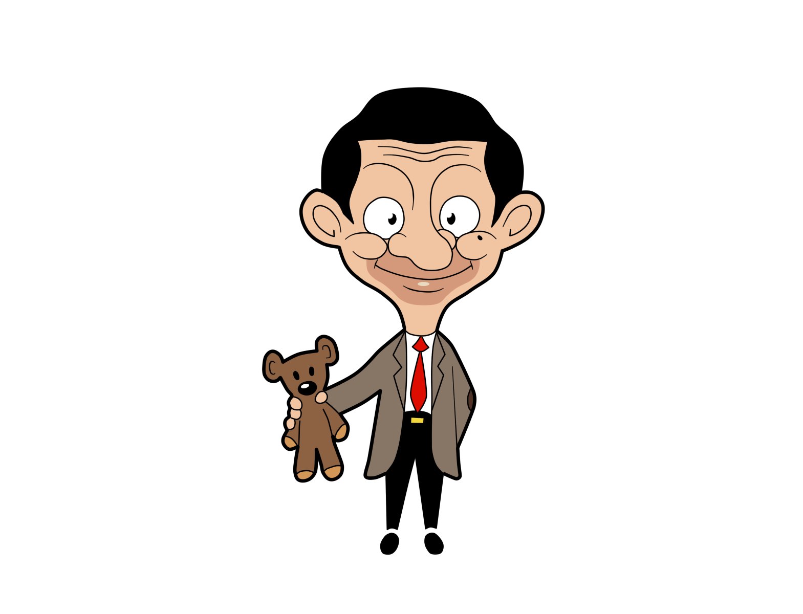 Mr Bean Png Isolated Photos (white, gray, pink, black)