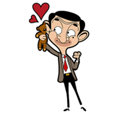 Mr Bean Png (white, maroon, pink, black)