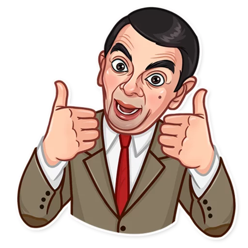 Mr Bean Transparent Png (white, gray, black, maroon)