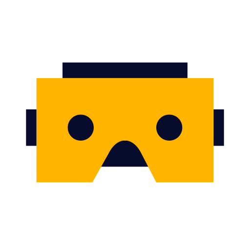 Vr Free Png Icon Download (orange, black)