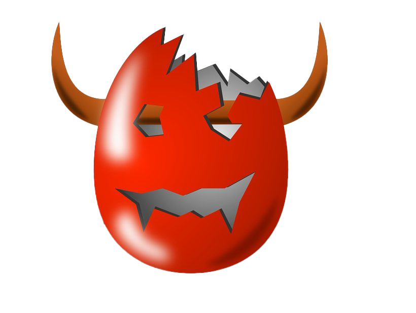 Cracked Easter Egg Png Pic (white, maroon, red)