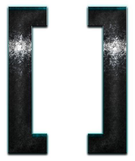 Brackets Png File (black, gray, teal)