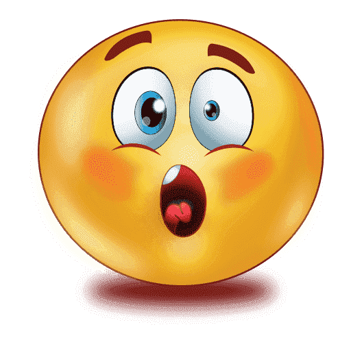 Gradient Scared Emoji Png Hd (orange, gray, maroon, white)