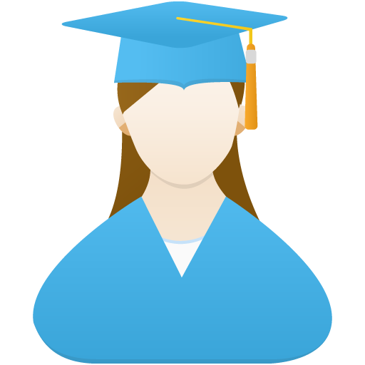 Graduate Female Free Png Icon Download (greenish blue, black)