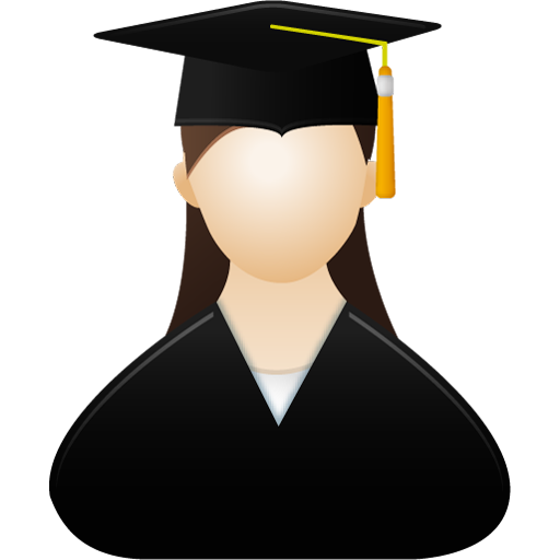 Graduate Female Free Transparent Png Icon Download (black)