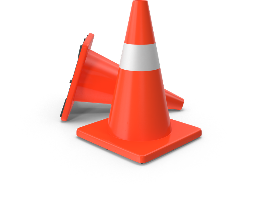 Traffic Cone Download Png Isolated Image (black, salmon, red, chocolate)