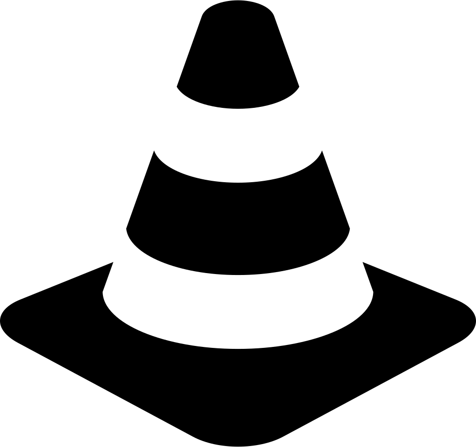 Traffic Cone Png Picture (indigo, black, white)