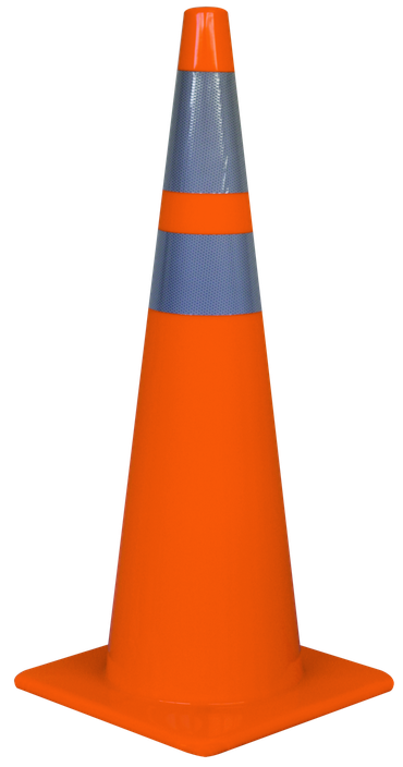 Traffic Cone Transparent Isolated Background (black, chocolate)