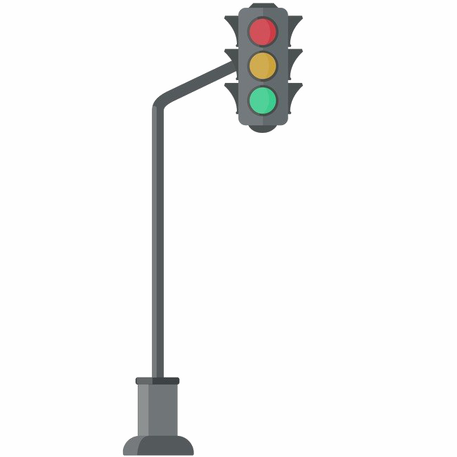 Traffic Light Png Image (gray, white)