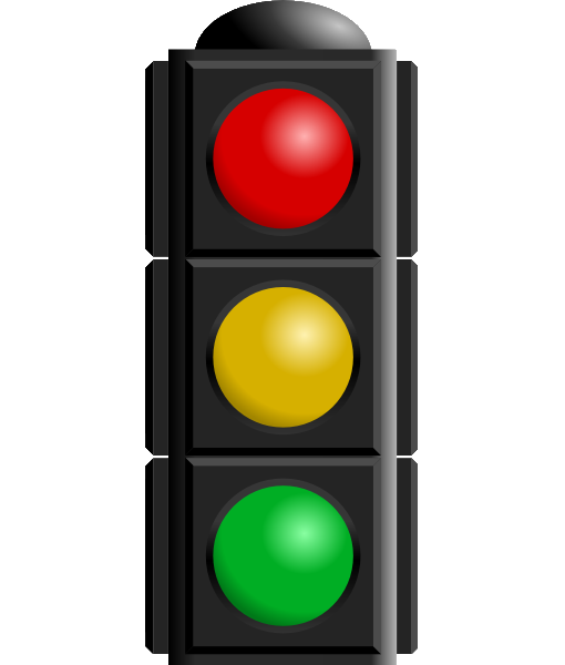 Traffic Light Png Photo (red, black, green, white, orange)