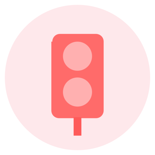 Traffic Fine Free Png Icon Download (pink, beige, black, salmon)