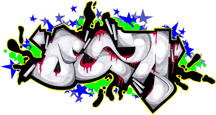 Graffiti Art Png Isolated Pic (lime, blue, white, lavender, black)