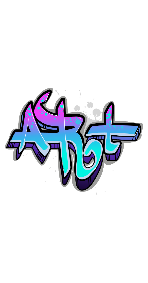 Graffiti Art Png Picture (black, lavender, white)