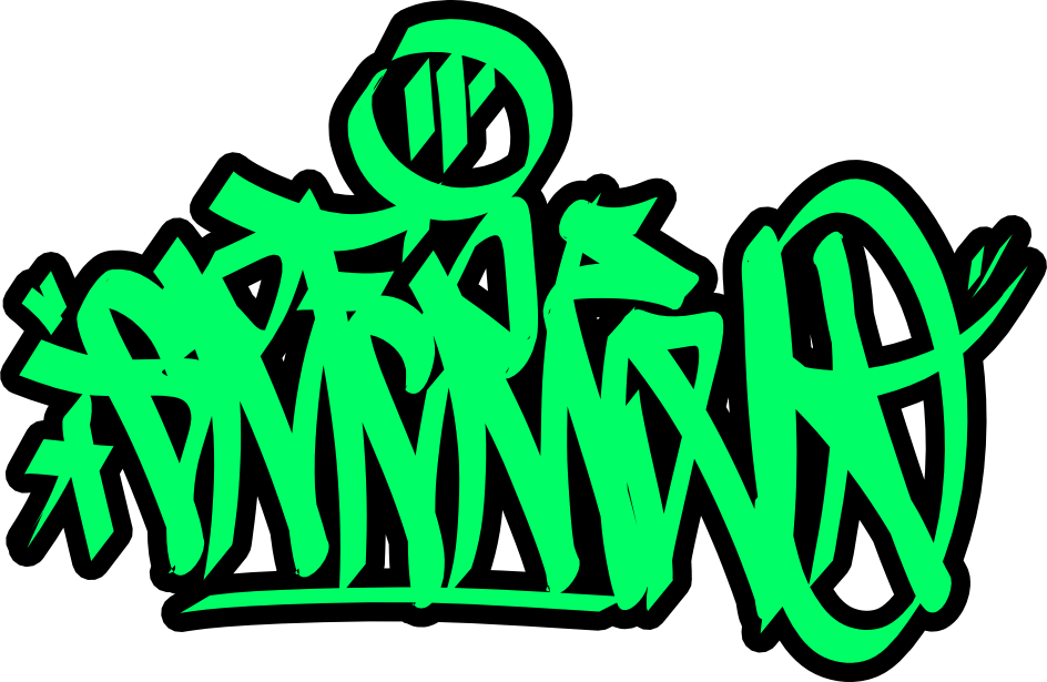 Graffiti Png Pic (black, lime, white)