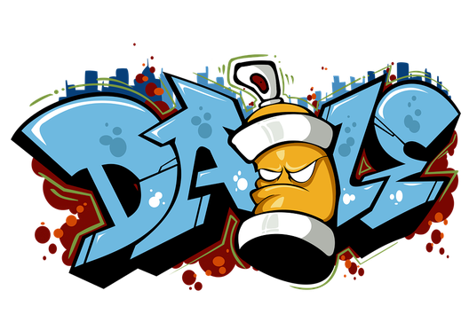 Graffiti Transparent Png (black, orange, silver, white)