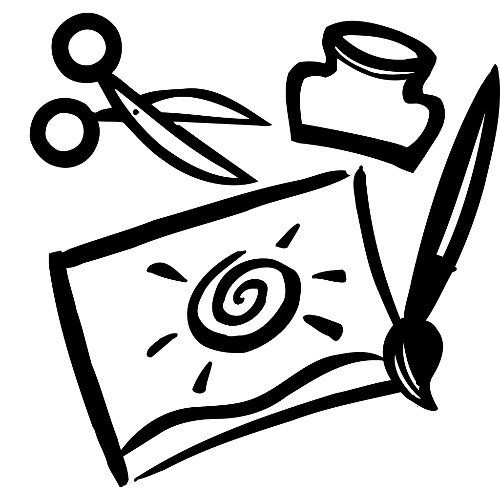 Crafts Art Png Picture (black, white)