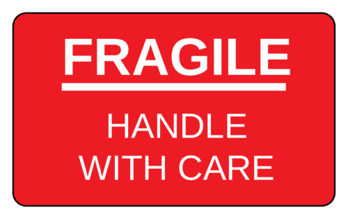 Fragile Png Hd (black, red, white)