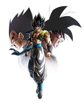 Dragon Ball Gogeta Png Clipart (black, white)