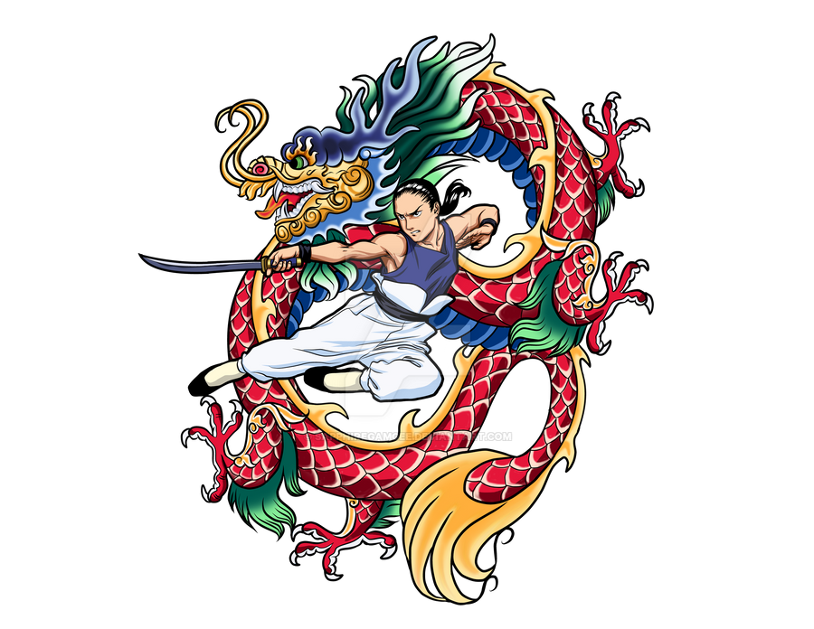 Dragon Tattoo Background Png (black, white)