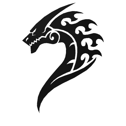 Dragon Tattoo Png Image Hd (black)