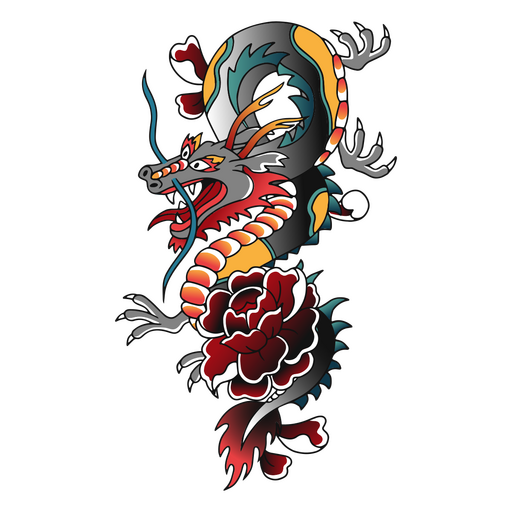 Dragon Tattoo Png Photos (black, white)