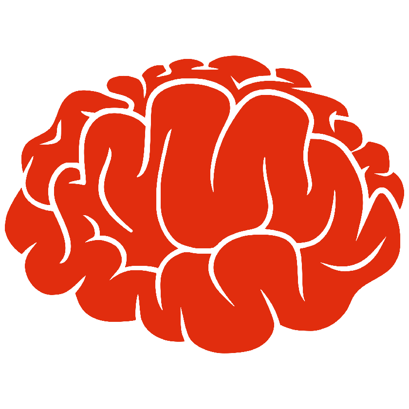 Brain Cartoon Png Photos (black, red)