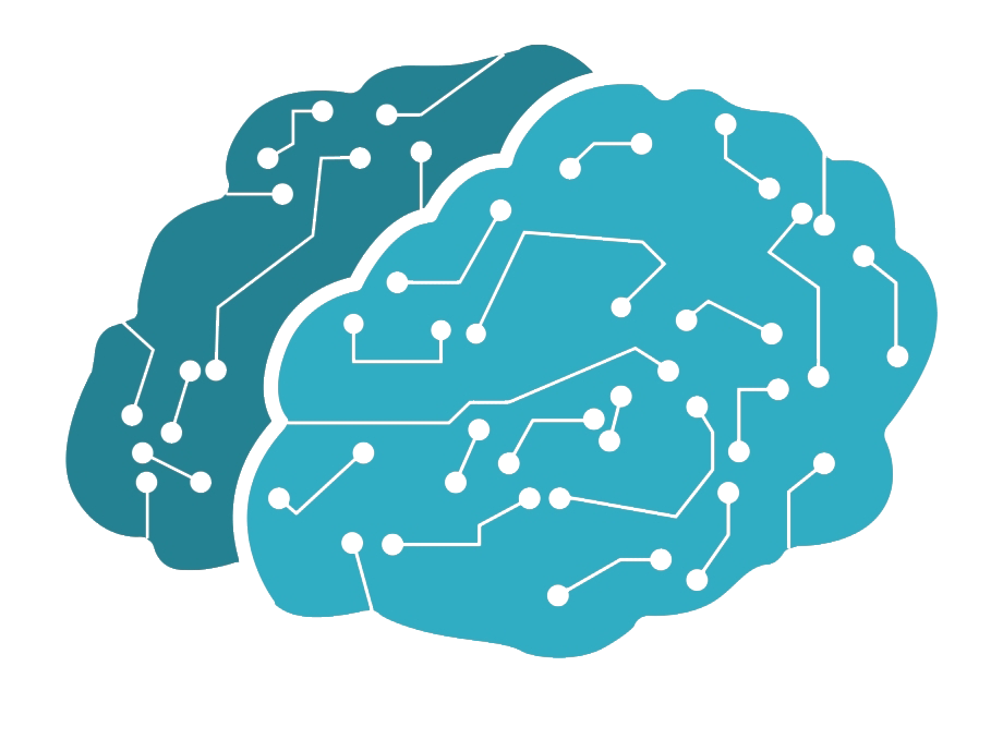 Brain Learning Png (teal, white)