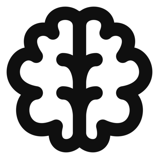 Brain Free Png Icon (black)