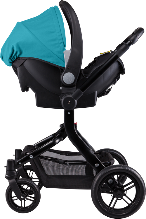 Pram Baby Stroller Png Pic (black, teal, white)