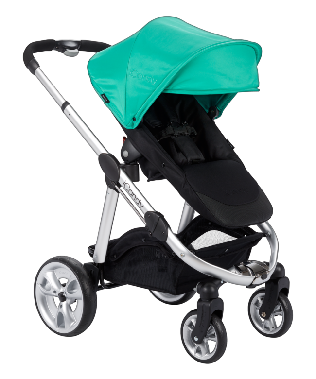 Pram Baby Stroller Transparent (black)